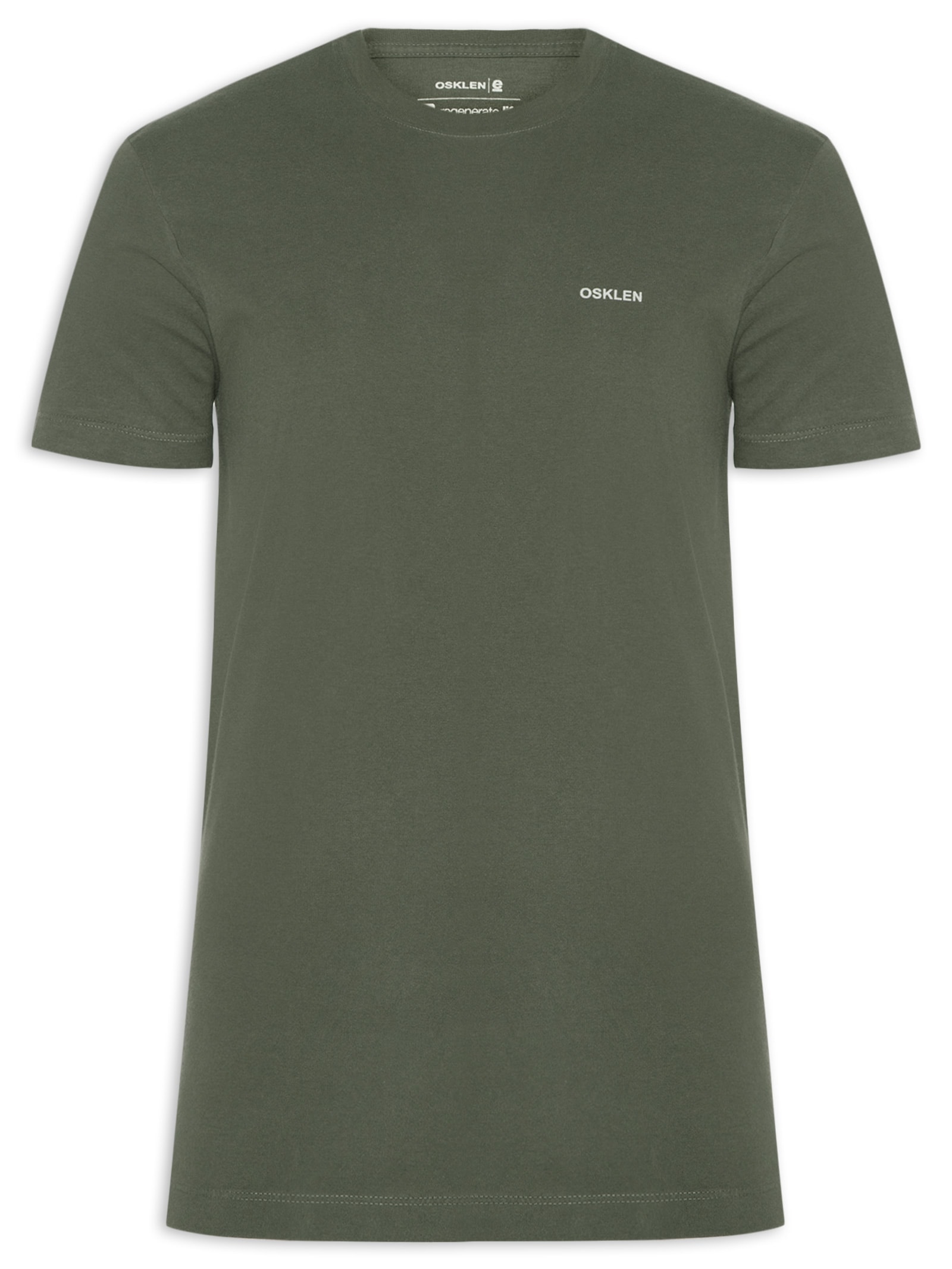 Camiseta Masculina Slim Vintage Regenerate Life Verde Osklen
