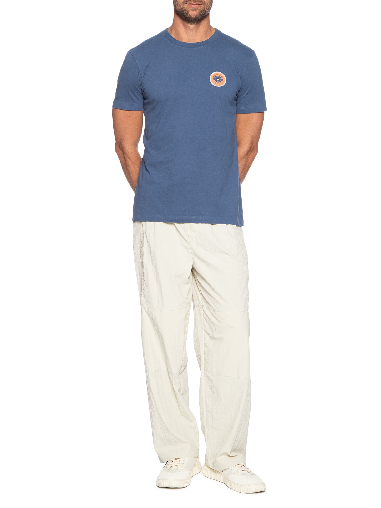 Camiseta Masculina Slim Vintage Surf Wax Mc Azul Osklen