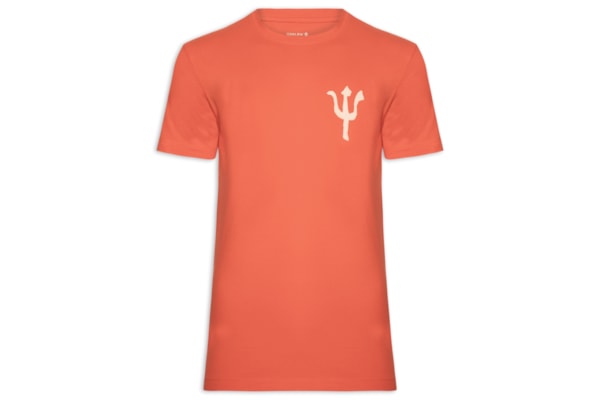 Camiseta Masculina Slim Vintage Trid Caiçara - Laranja