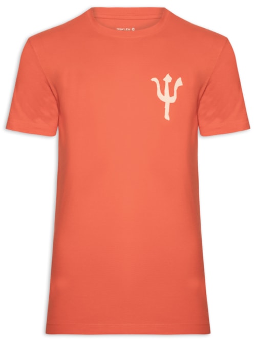Camiseta Masculina Slim Vintage Trid Caiçara – Laranja