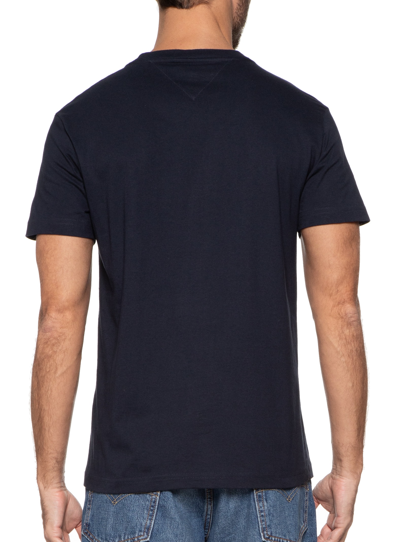 Camiseta Masculina Small Hilfiger Azul Tommy Hilfiger