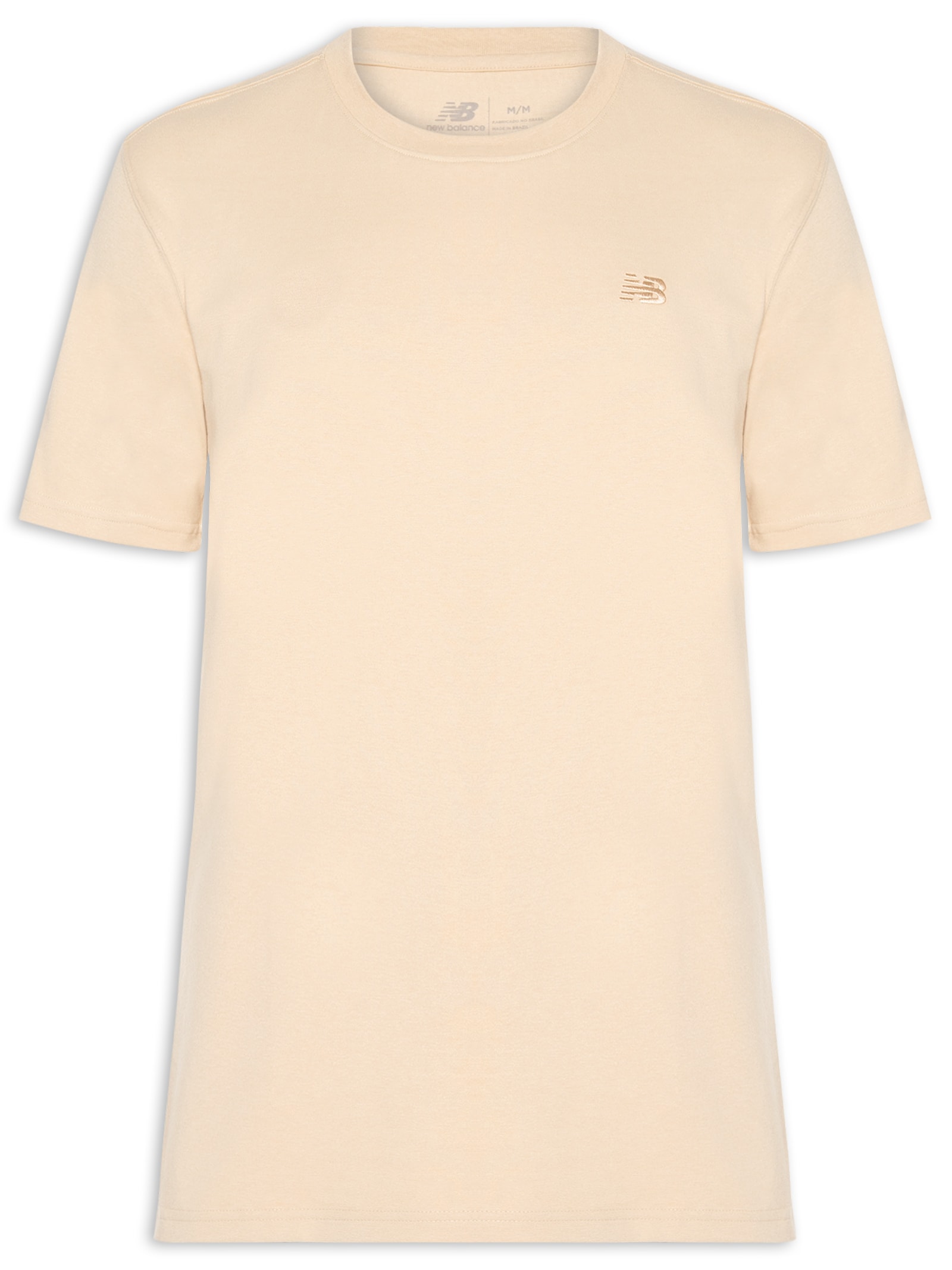 Camiseta Masculina Small Logo Marrom New Balance