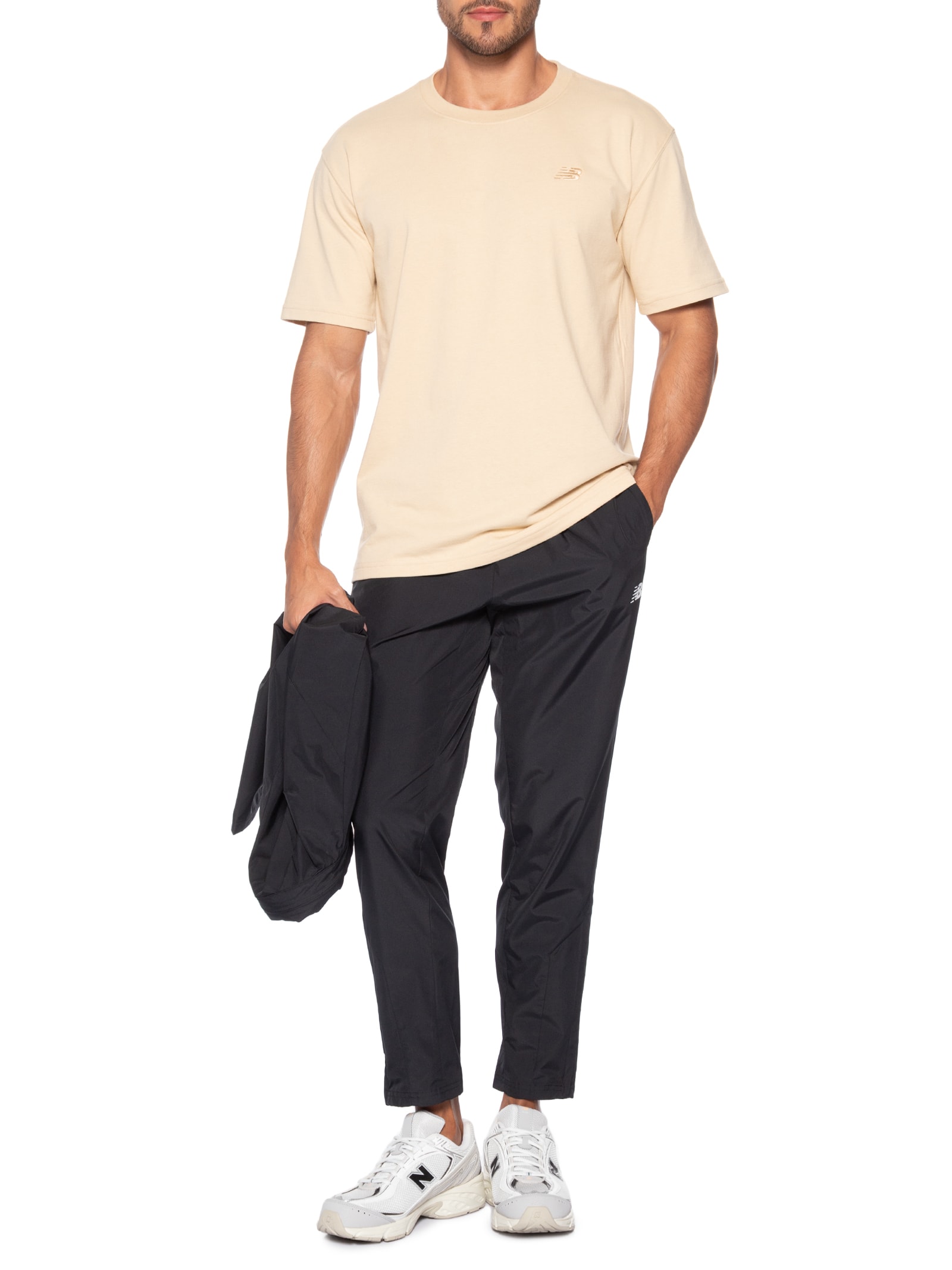 Camiseta Masculina Small Logo Marrom New Balance
