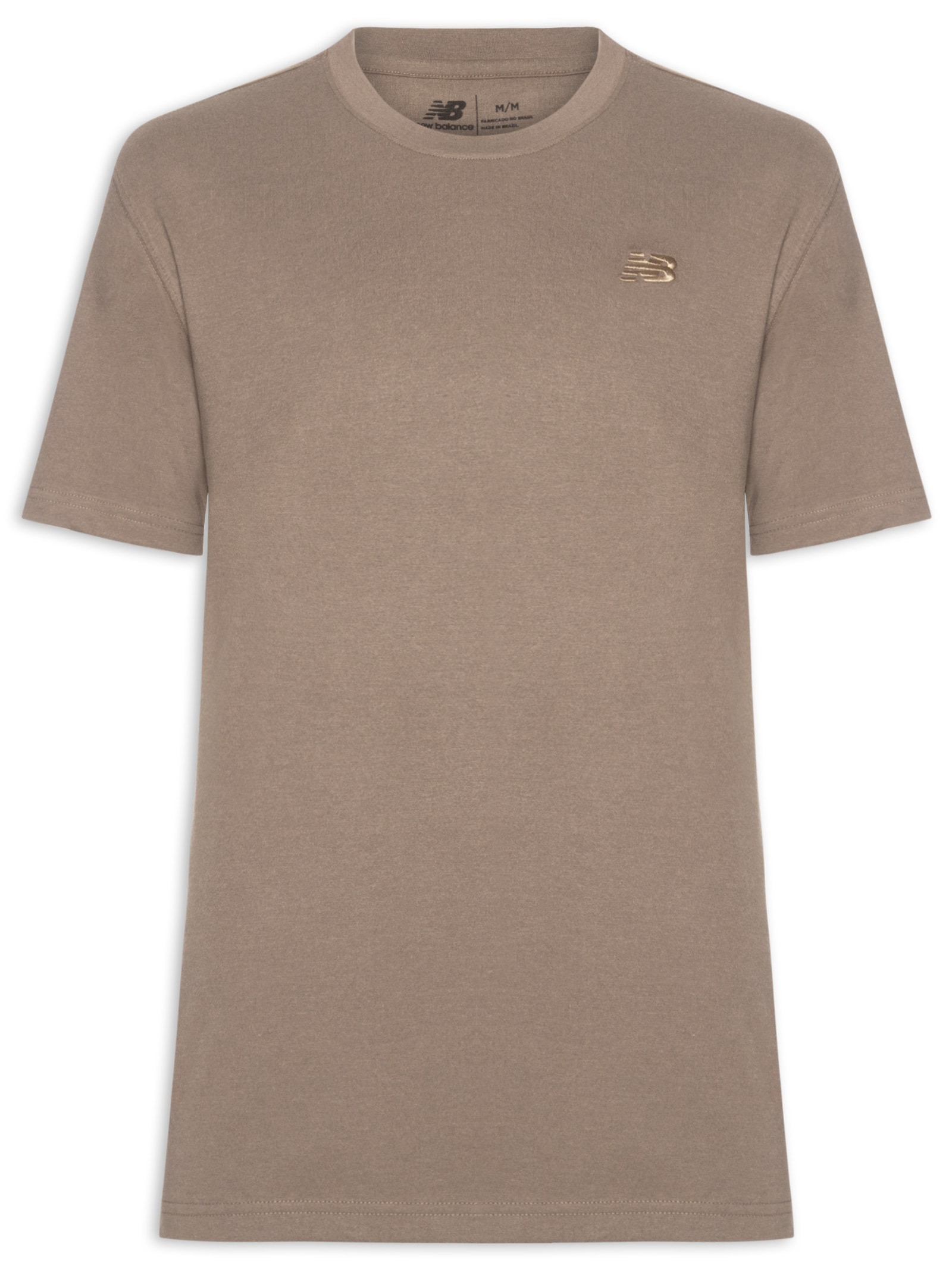 Camiseta Masculina Small Logo Marrom New Balance