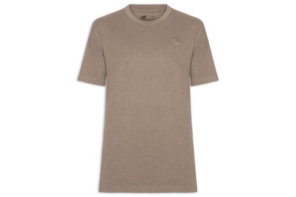 Camiseta Masculina Small Logo - Marrom