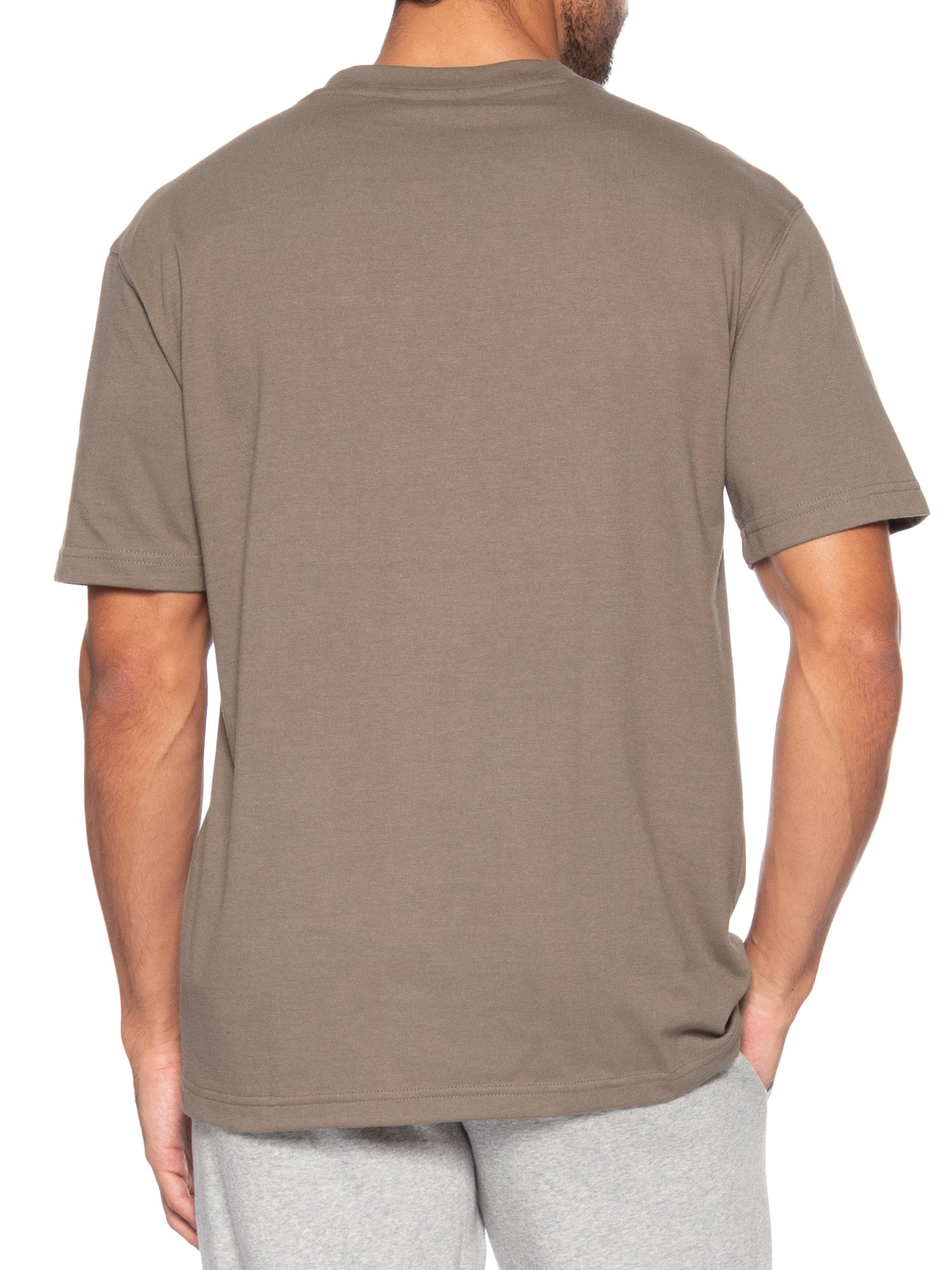 Camiseta Masculina Small Logo Marrom New Balance
