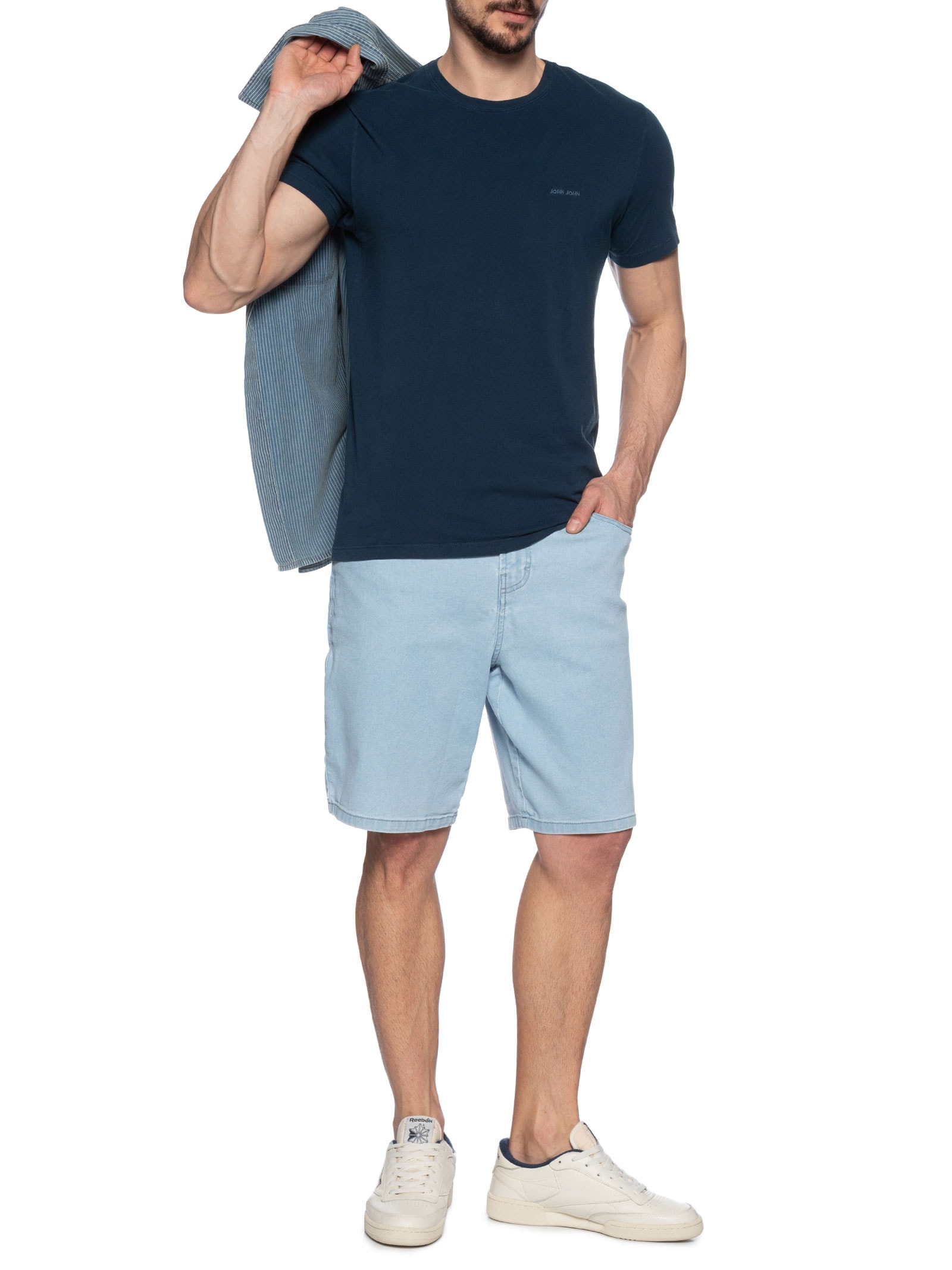 Camiseta Masculina Soft Azul John John