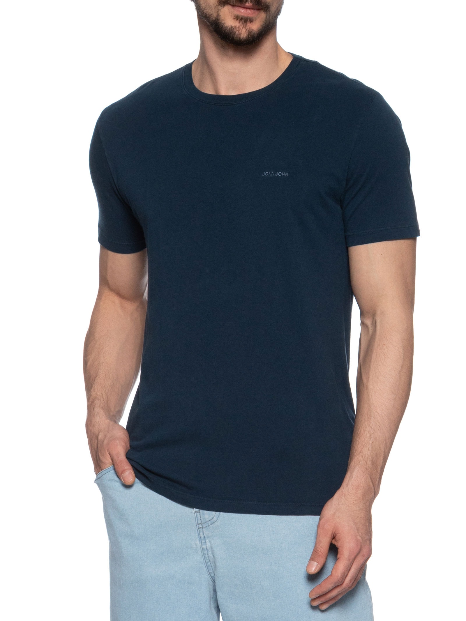 Camiseta Masculina Soft Azul John John