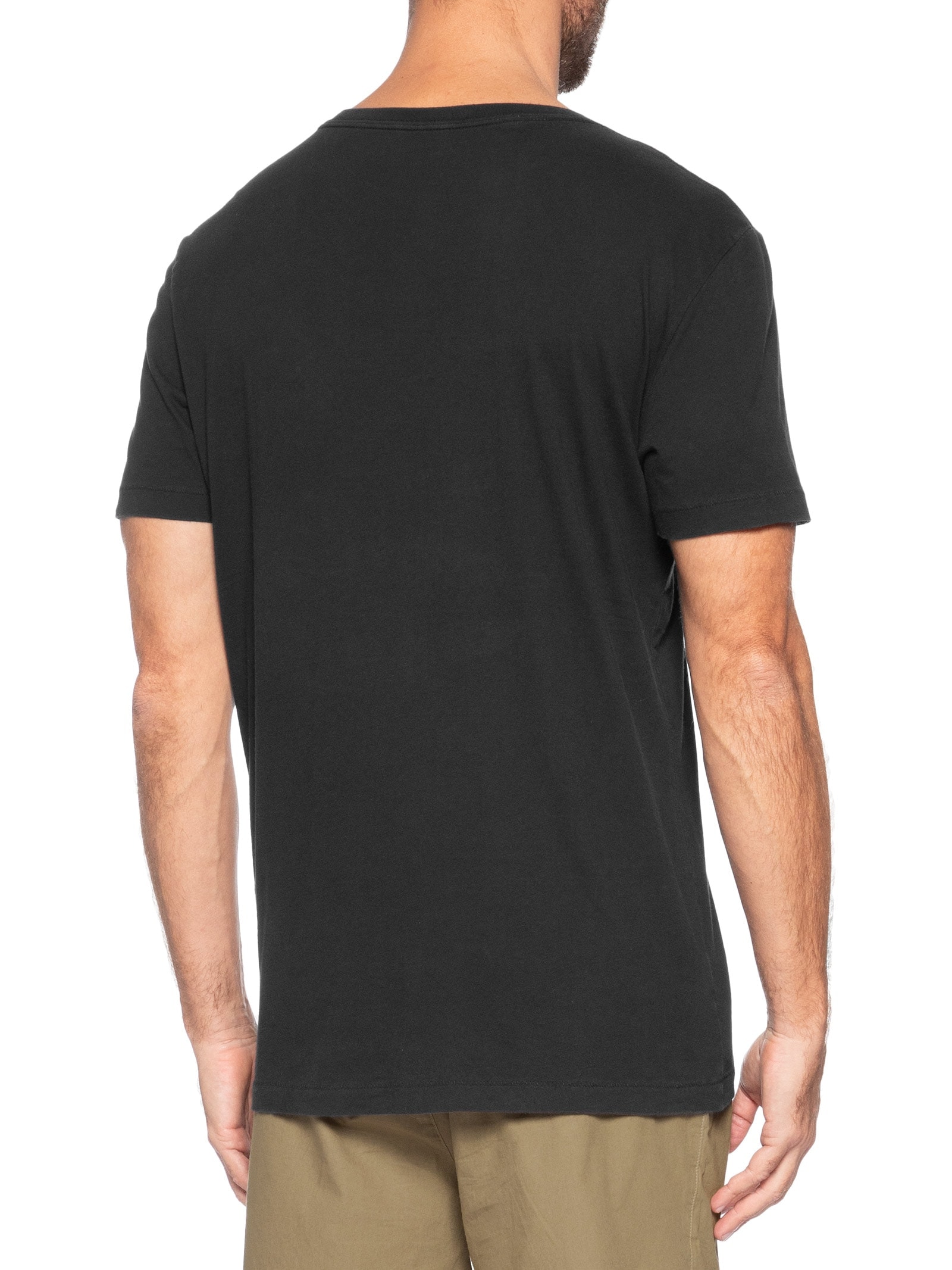Camiseta Masculina Soft Used Brasão Destroyed Preto Osklen