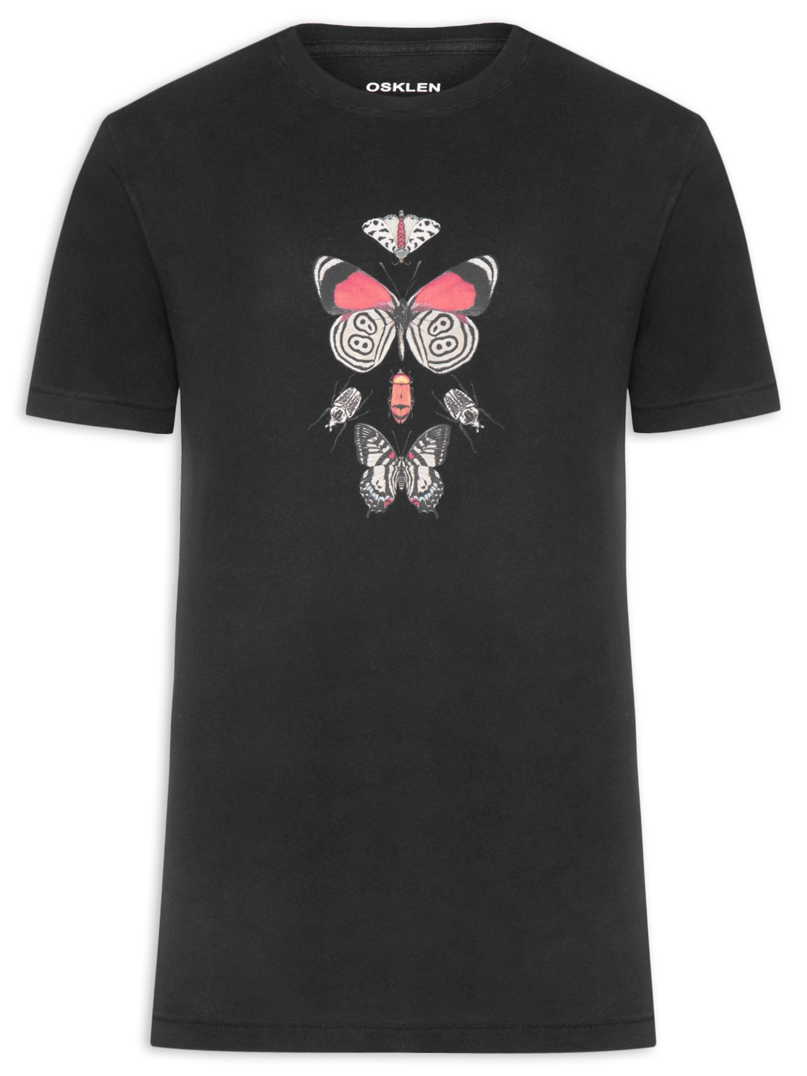 Camiseta Masculina Soft Used Insecta Preto Osklen