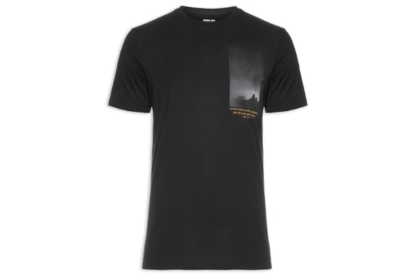 Camiseta Masculina Soft Used Uki - Preto