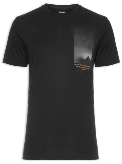 Camiseta Masculina Soft Used Uki – Preto