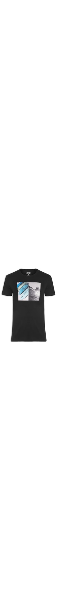 Camiseta Masculina Soft Used Wave Barrel - Preto