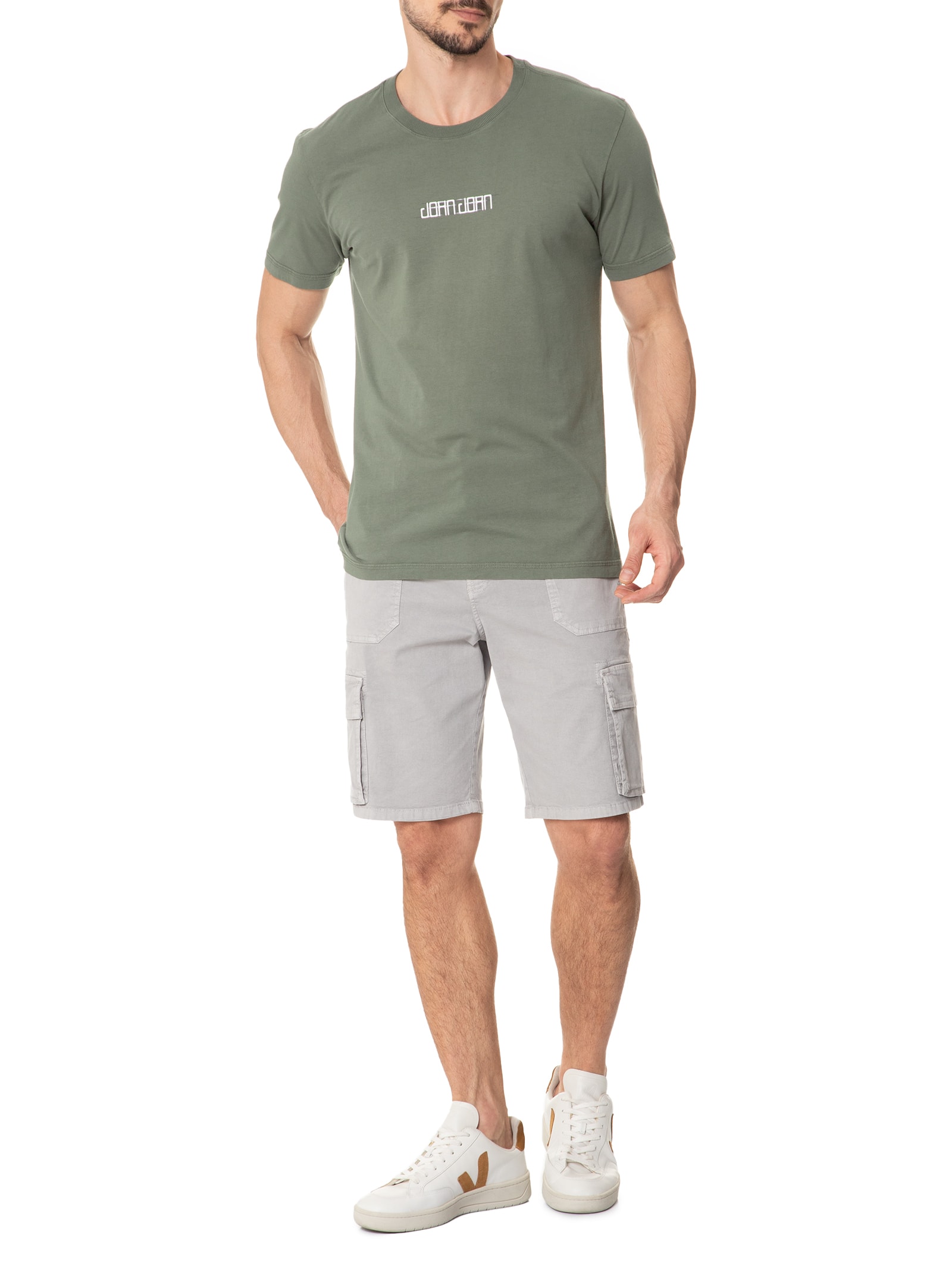 Camiseta Masculina Solaris Verde  John John