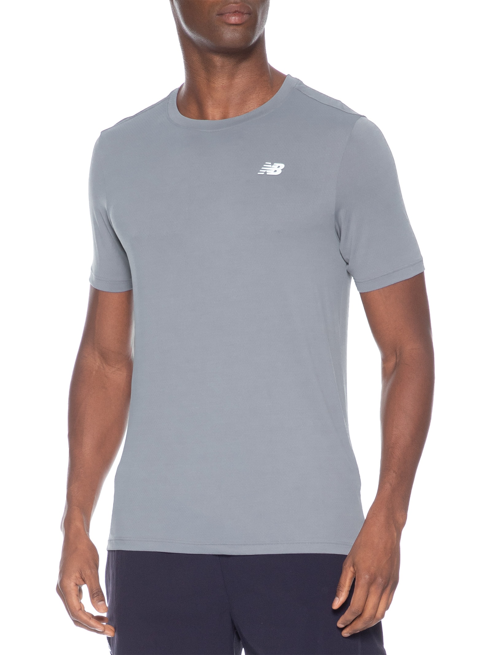 Camiseta Masculina Sport Essentials Cinza New Balance