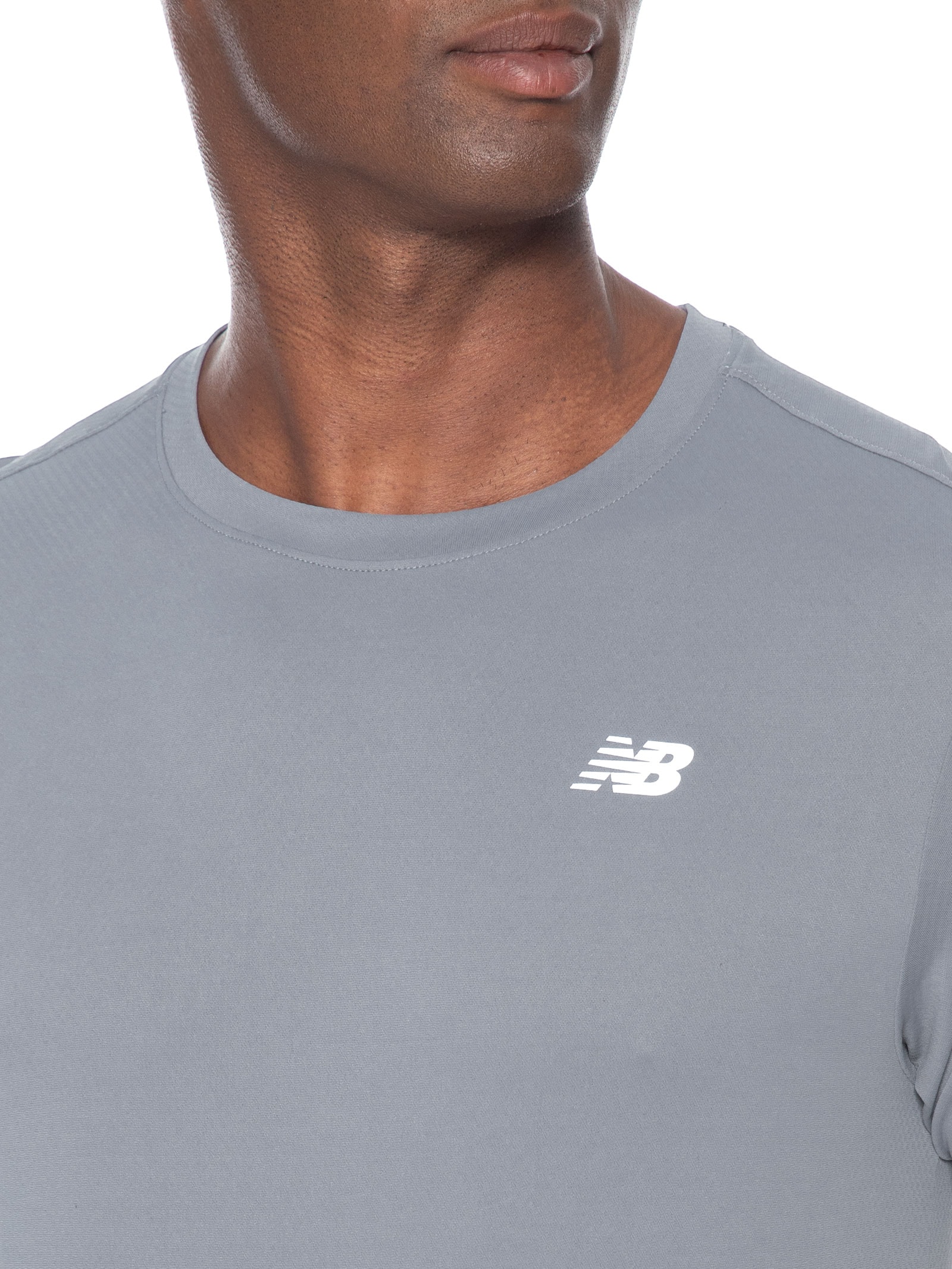 Camiseta Masculina Sport Essentials Cinza New Balance