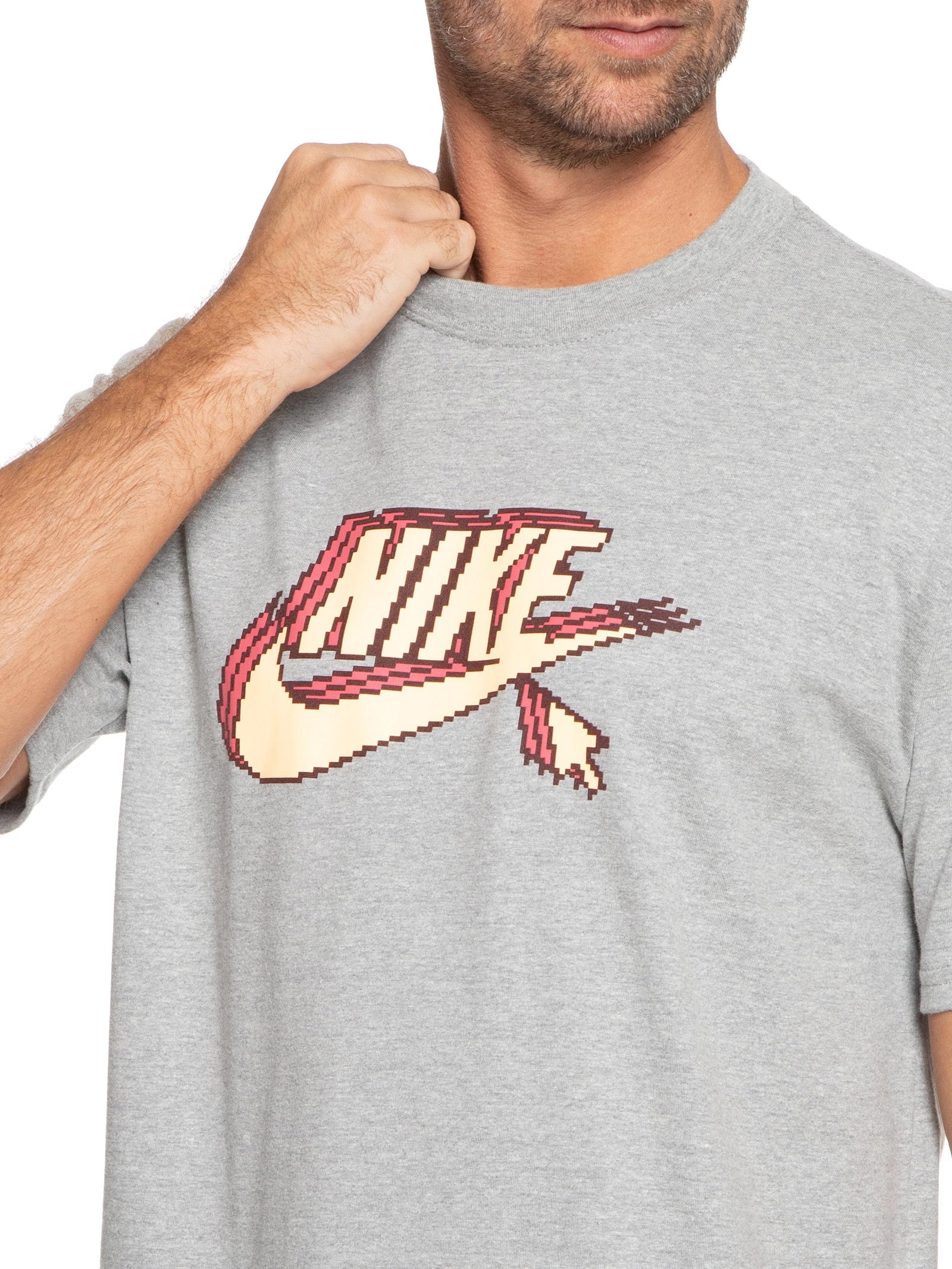 Camiseta Masculina Sportswear Max90 Futura Cinza Nike