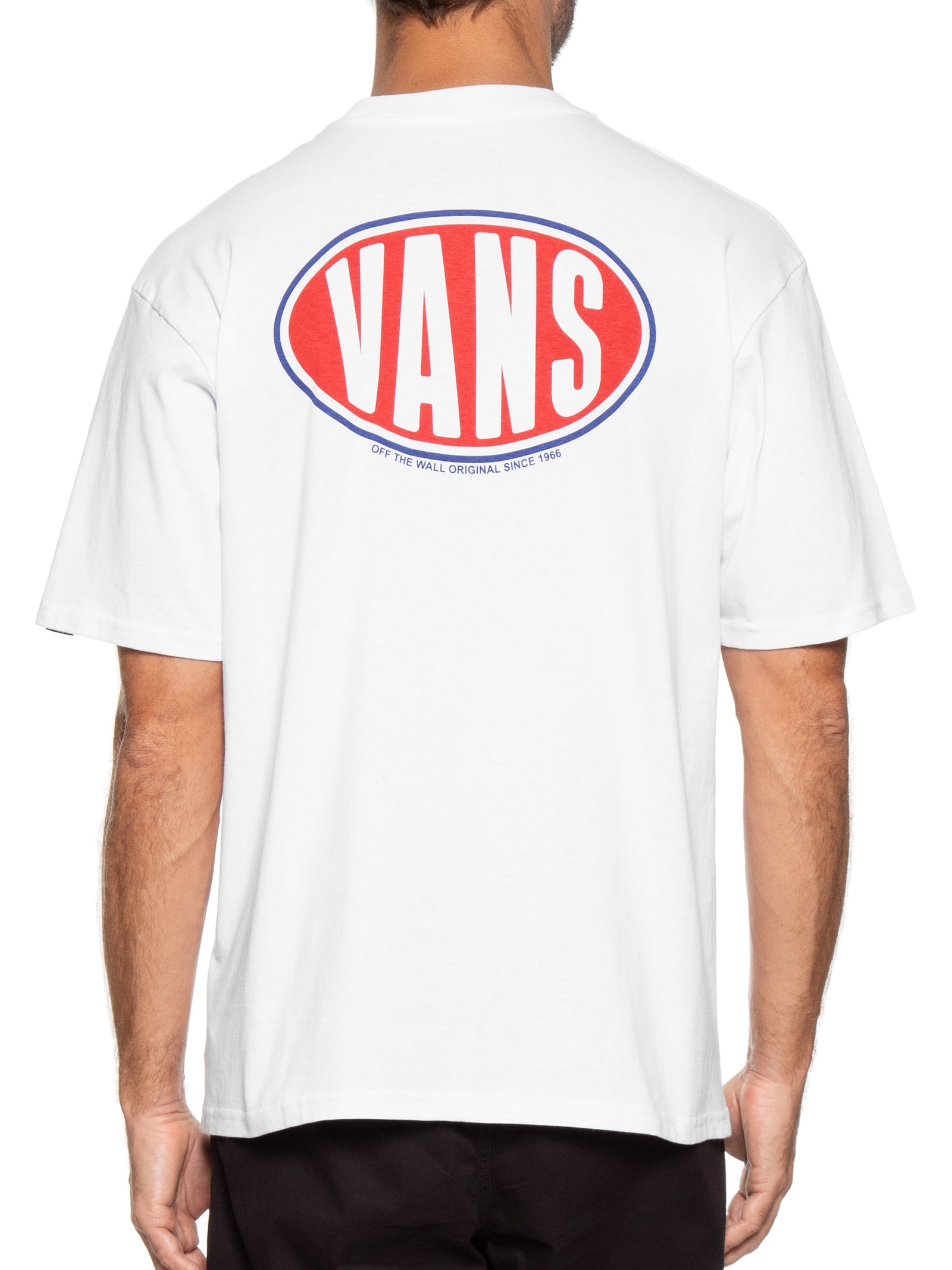 Camiseta Masculina Spray On SS Branco Vans
