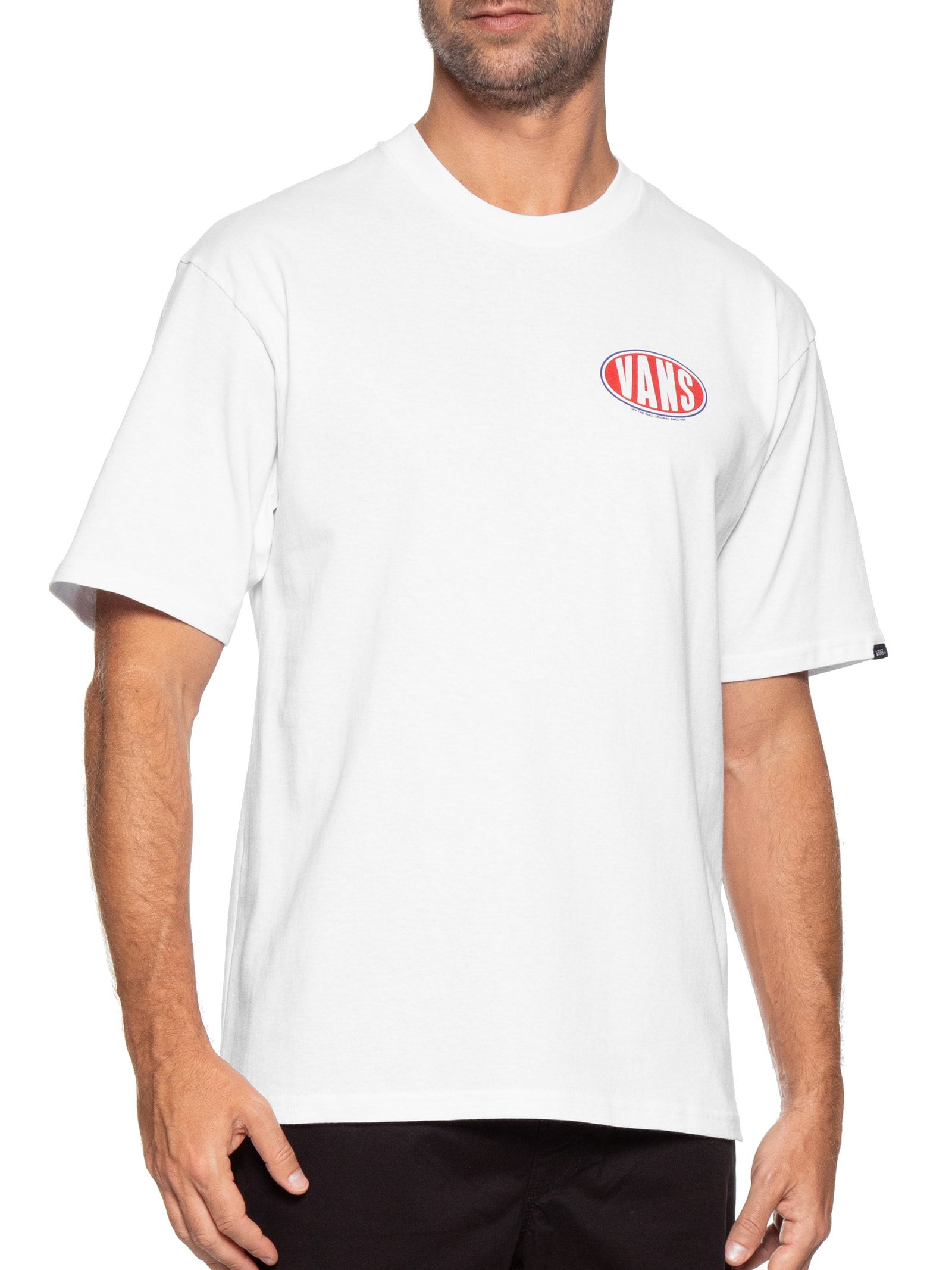 Camiseta Masculina Spray On SS Branco Vans