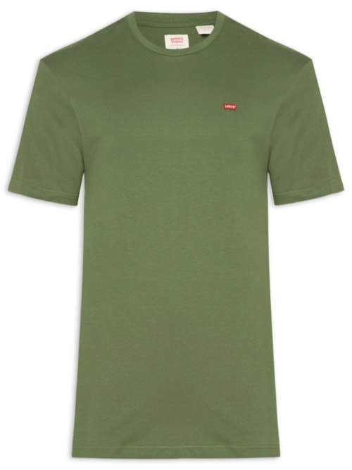Camiseta Masculina SS Classic Fit Hm com Logo – Verde
