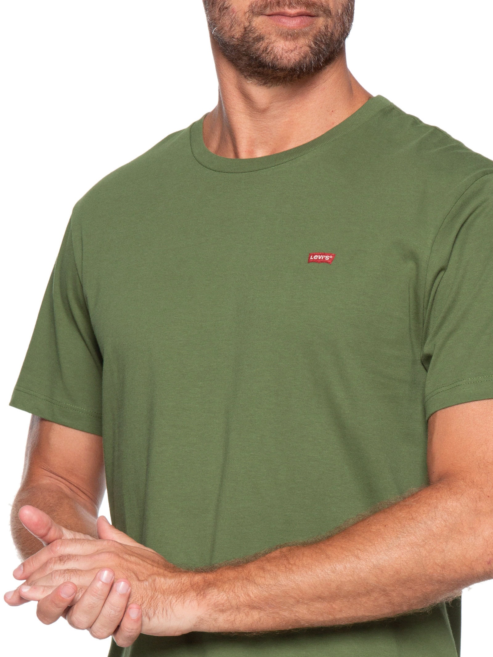 Camiseta Masculina SS Classic Fit Hm com Logo Verde Levi's