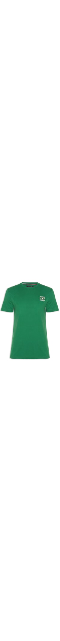 Camiseta Masculina Stack Logo Regular Fit Em Algodão - Verde