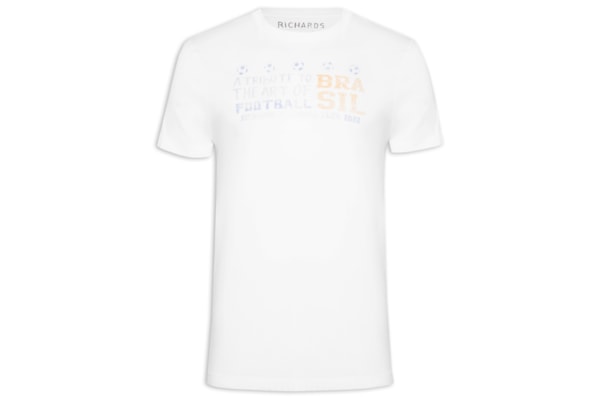 Camiseta Masculina Stars Cup - Branco