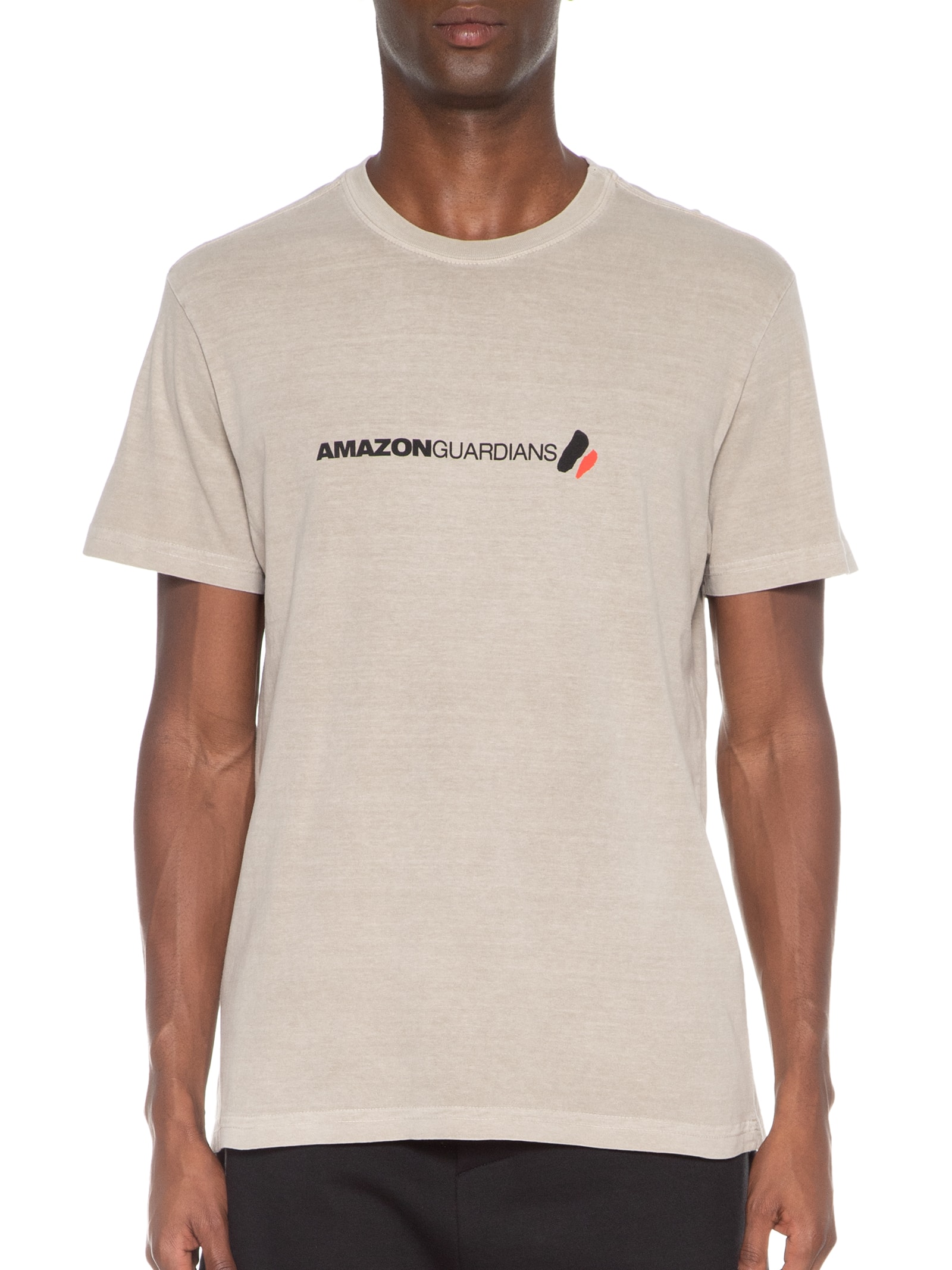 Camiseta Masculina Stone Amazon Guardians Bege Osklen