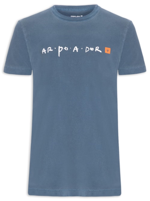 Camiseta Masculina Stone Arpoador – Azul