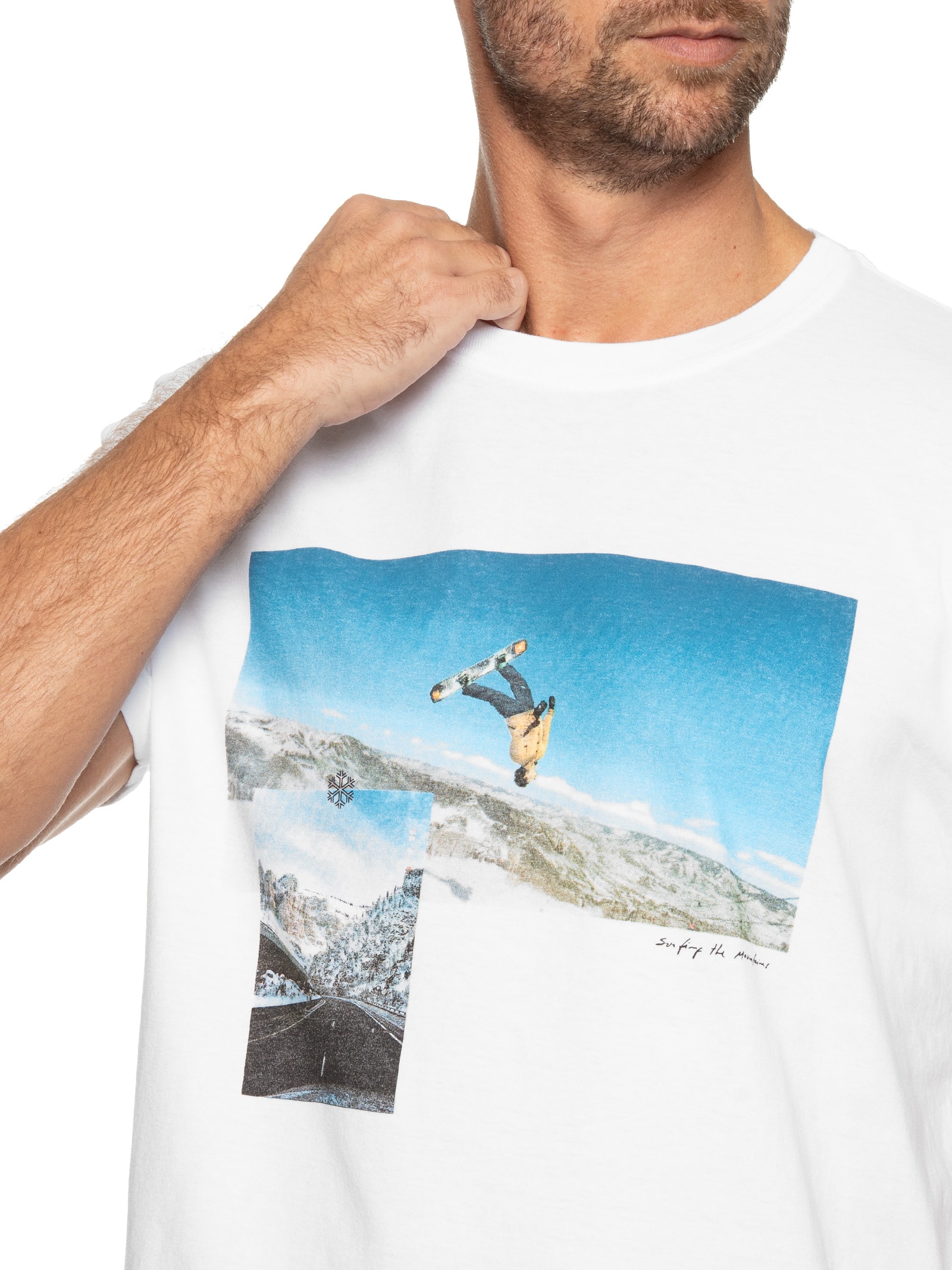 Camiseta Masculina Stone Aspen Air Branco Osklen