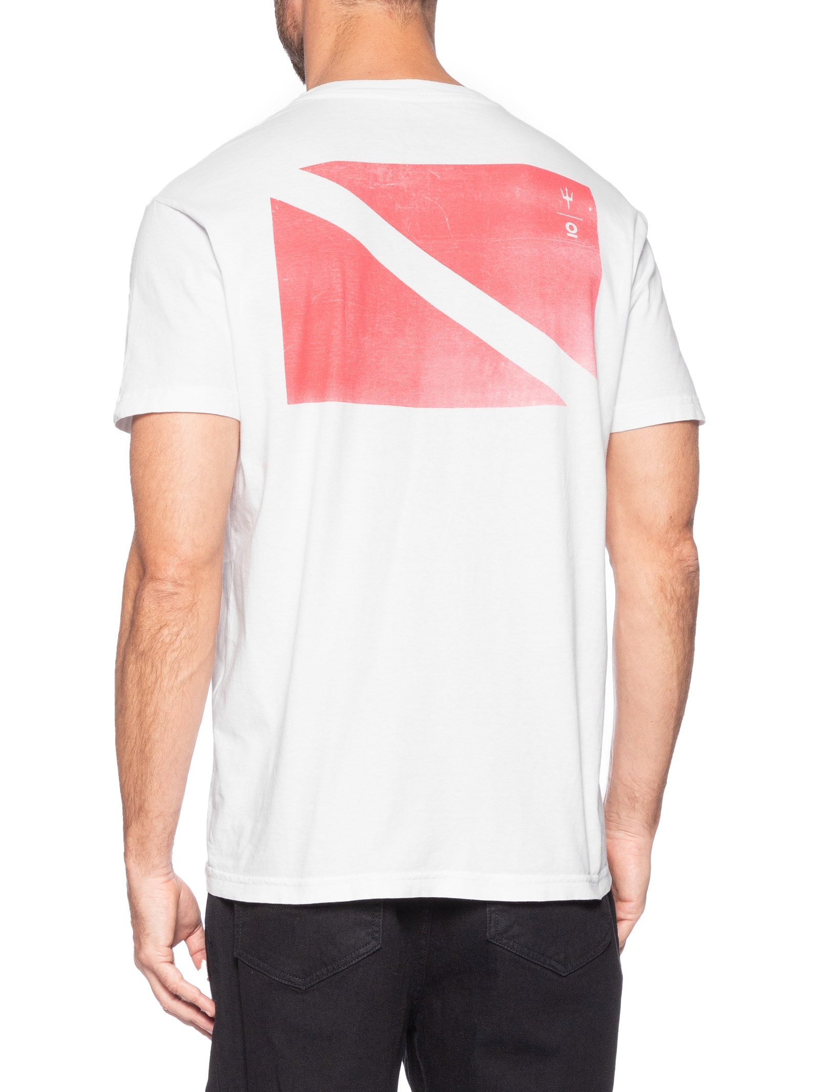 Camiseta Masculina Stone Bandeira Mergulho Branco Osklen