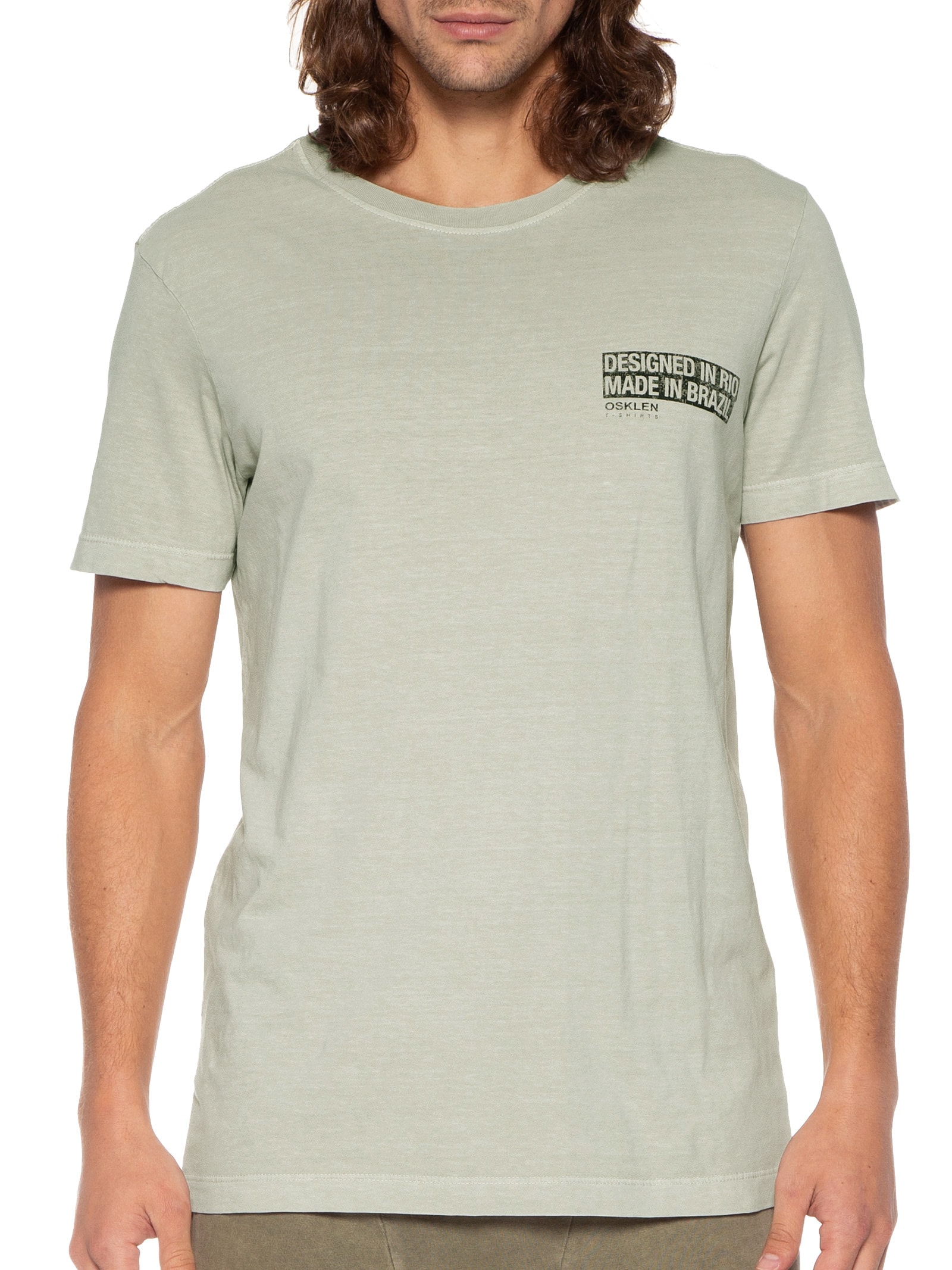 Camiseta Masculina Stone Bege Osklen