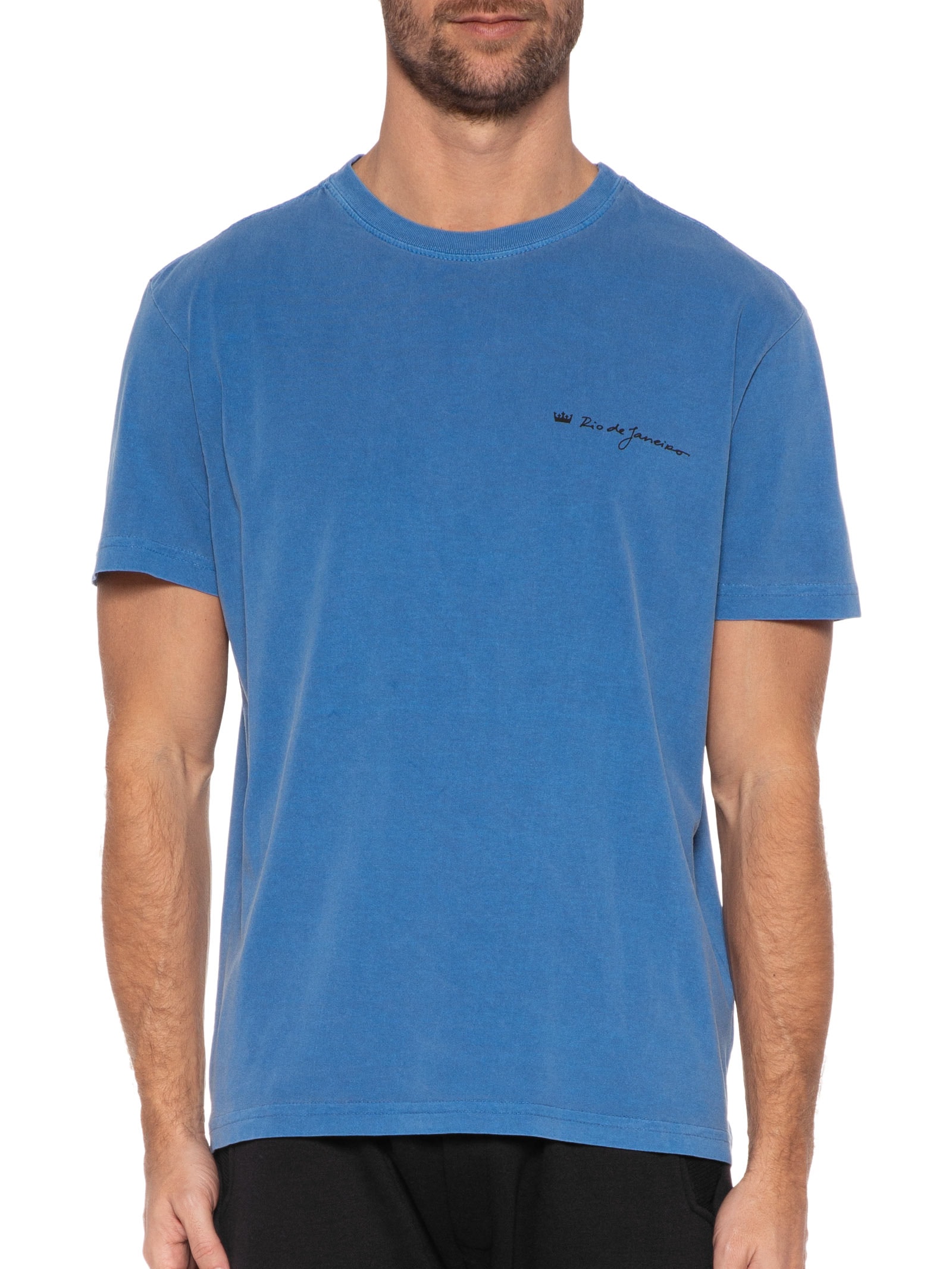 Camiseta Masculina Stone Calçadão Azul Osklen