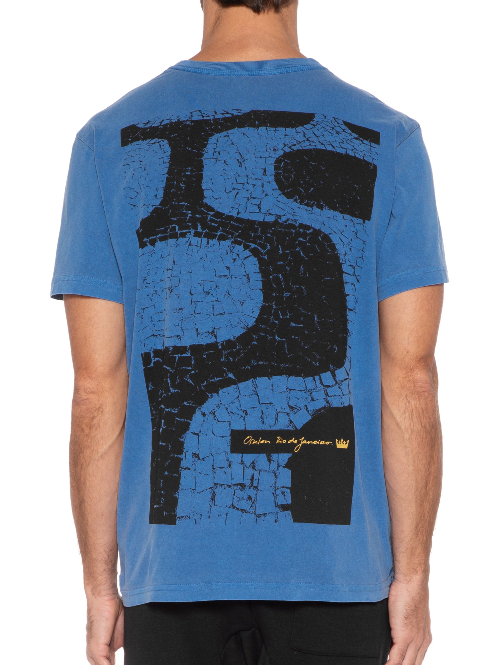 Camiseta Masculina Stone Calçadão Azul Osklen