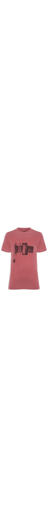 Camiseta Masculina Stone Captador - Vermelho