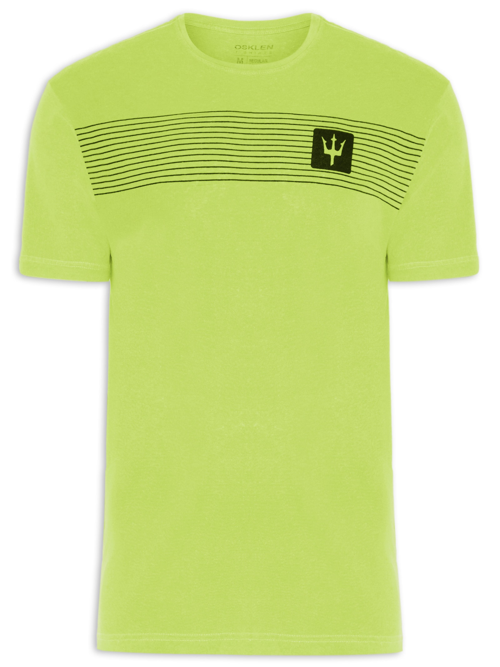Camiseta Masculina Stone Carbon Fiber Verde Osklen