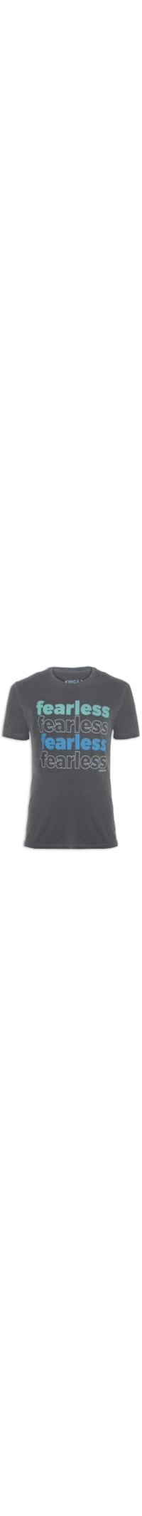 Camiseta Masculina Stone Careca Fearless - Cinza