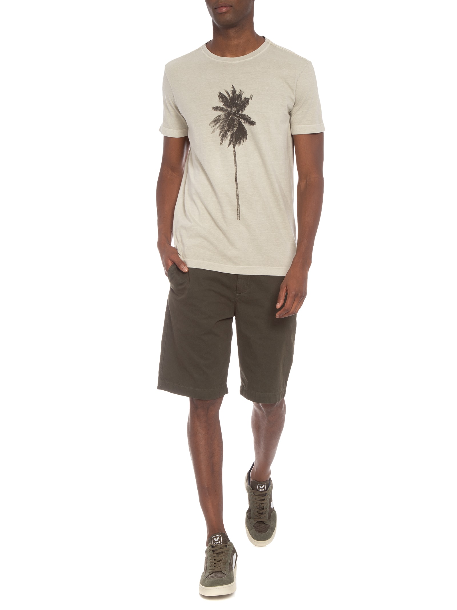 Camiseta Masculina Stone Coqueiro Osklen