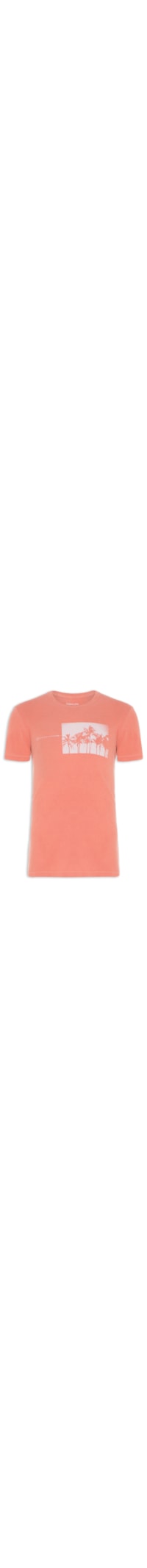 Camiseta Masculina Stone Coqueiros - Laranja