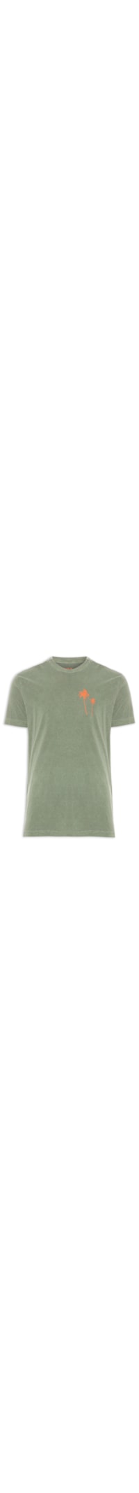 Camiseta Masculina Stone Coqueiros - Verde