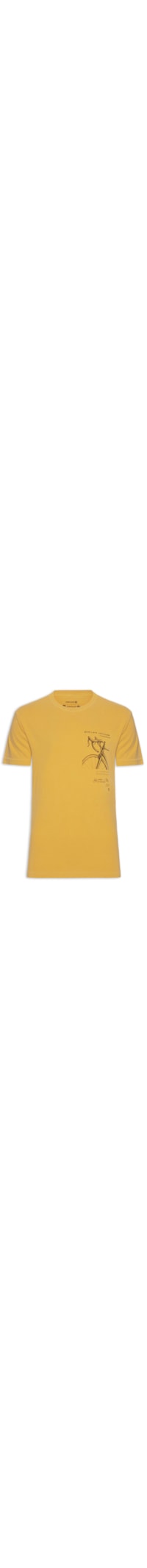 Camiseta Masculina Stone Cycling Drawing Mc - Amarelo