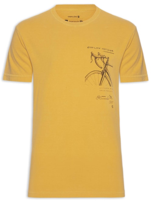Camiseta Masculina Stone Cycling Drawing Mc – Amarelo