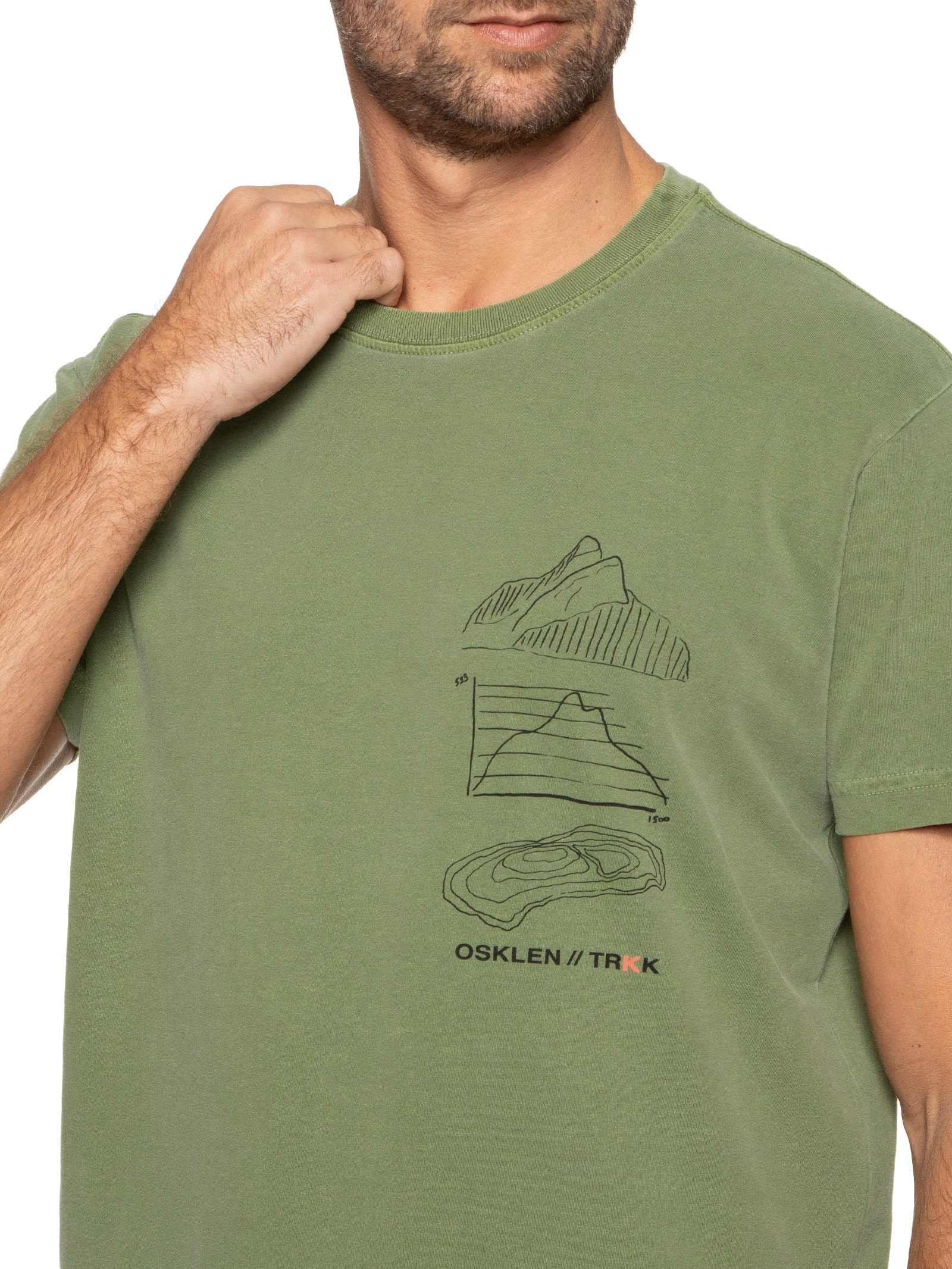 Camiseta Masculina Stone Dois Irmãos Verde Osklen