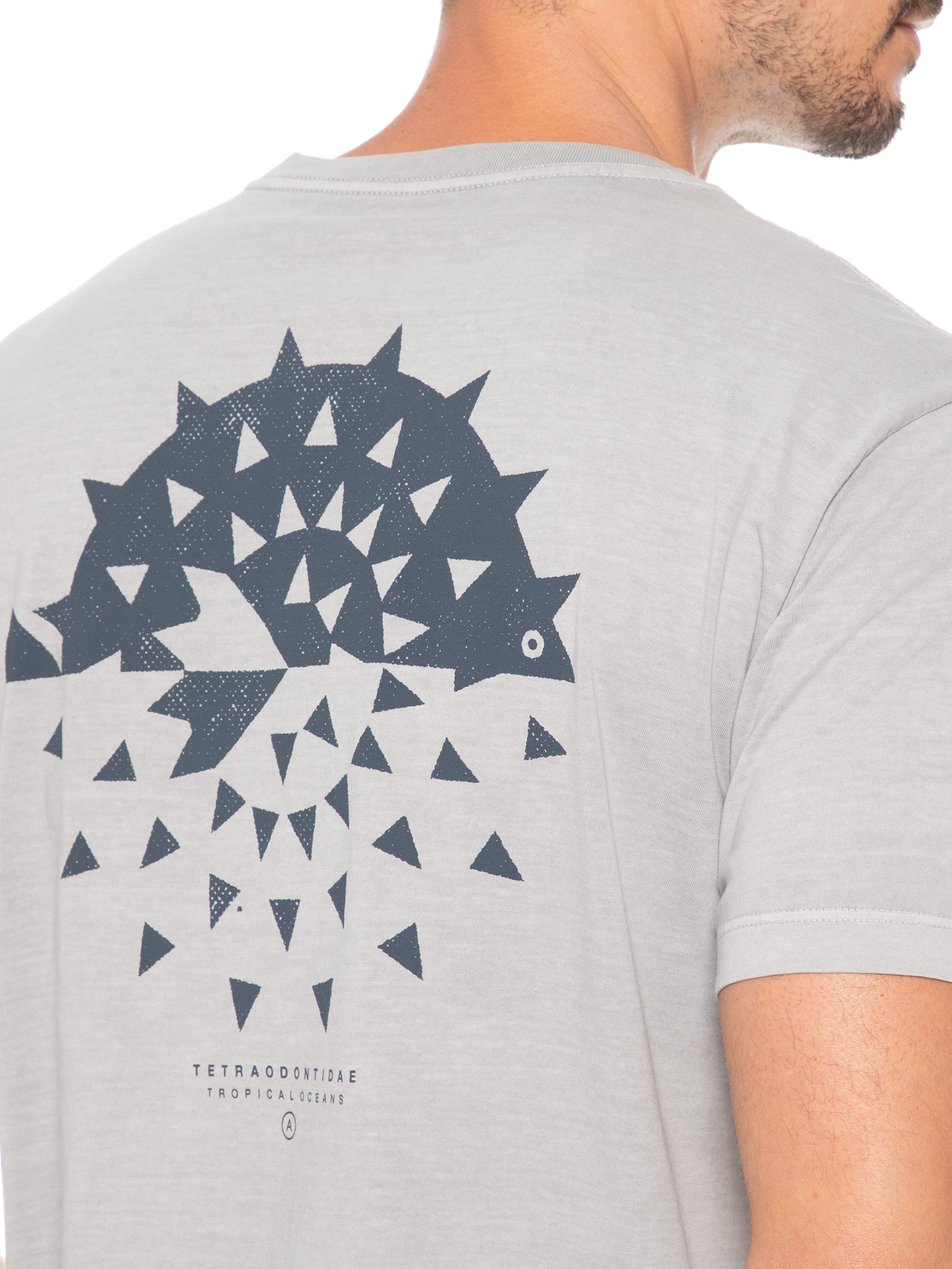 Camiseta Masculina Stone Estampa Blowf Cinza Austral