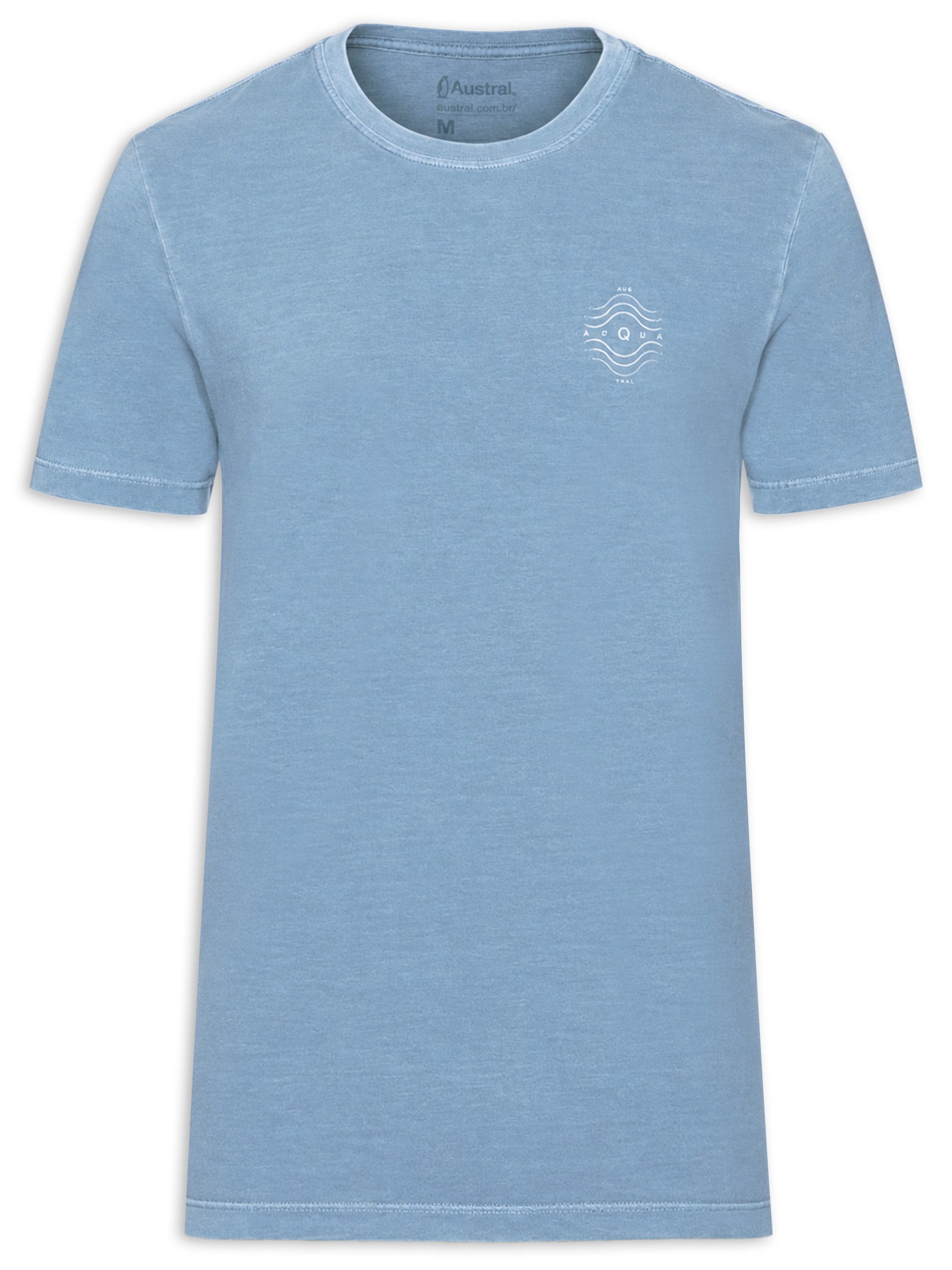 Camiseta Masculina Stone Estampada Acqua Azul Austral