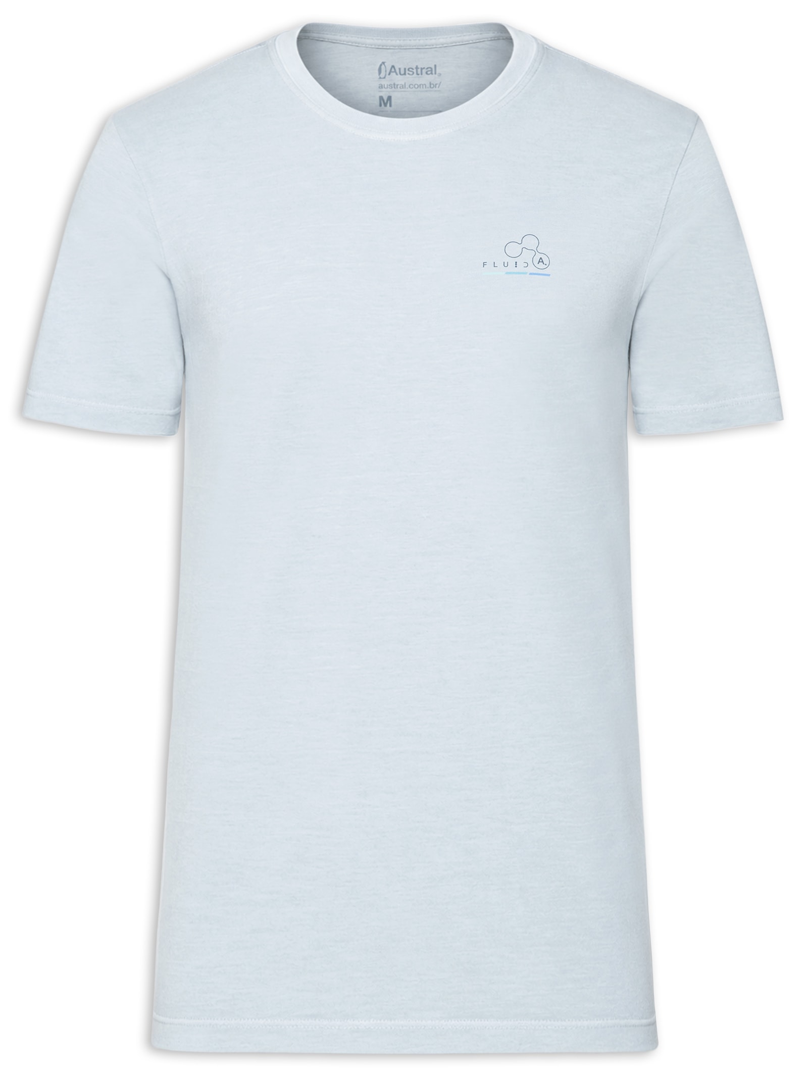 Camiseta Masculina Stone Estampada Fluid Azul Austral