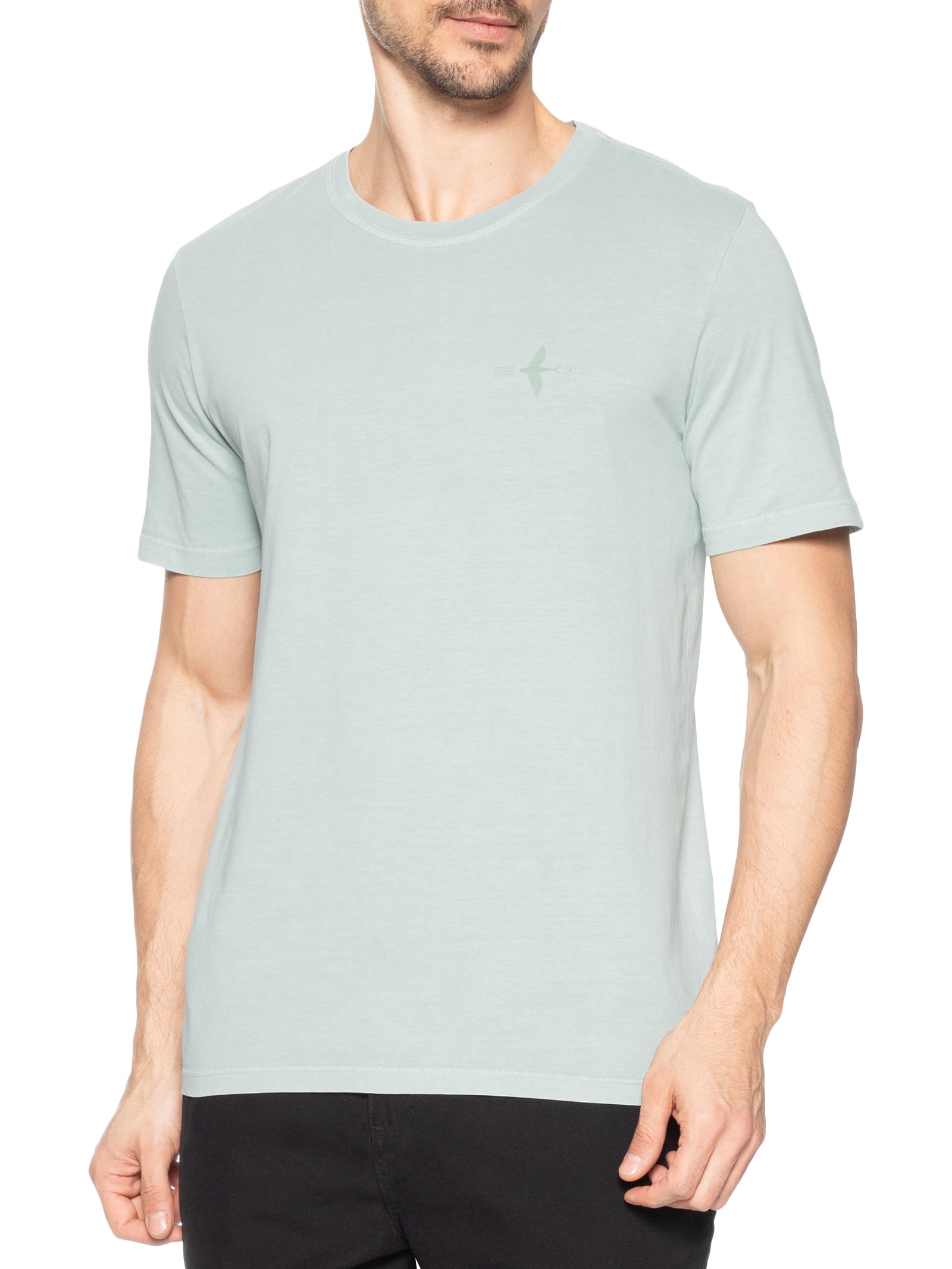 Camiseta Masculina Stone Estampada Flyin Verde Austral