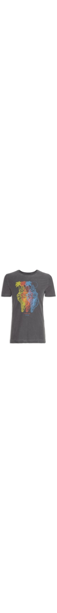 Camiseta Masculina Stone Flame Conchas - Cinza