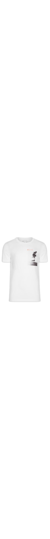 Camiseta Masculina Stone Flip Shadow - Branco