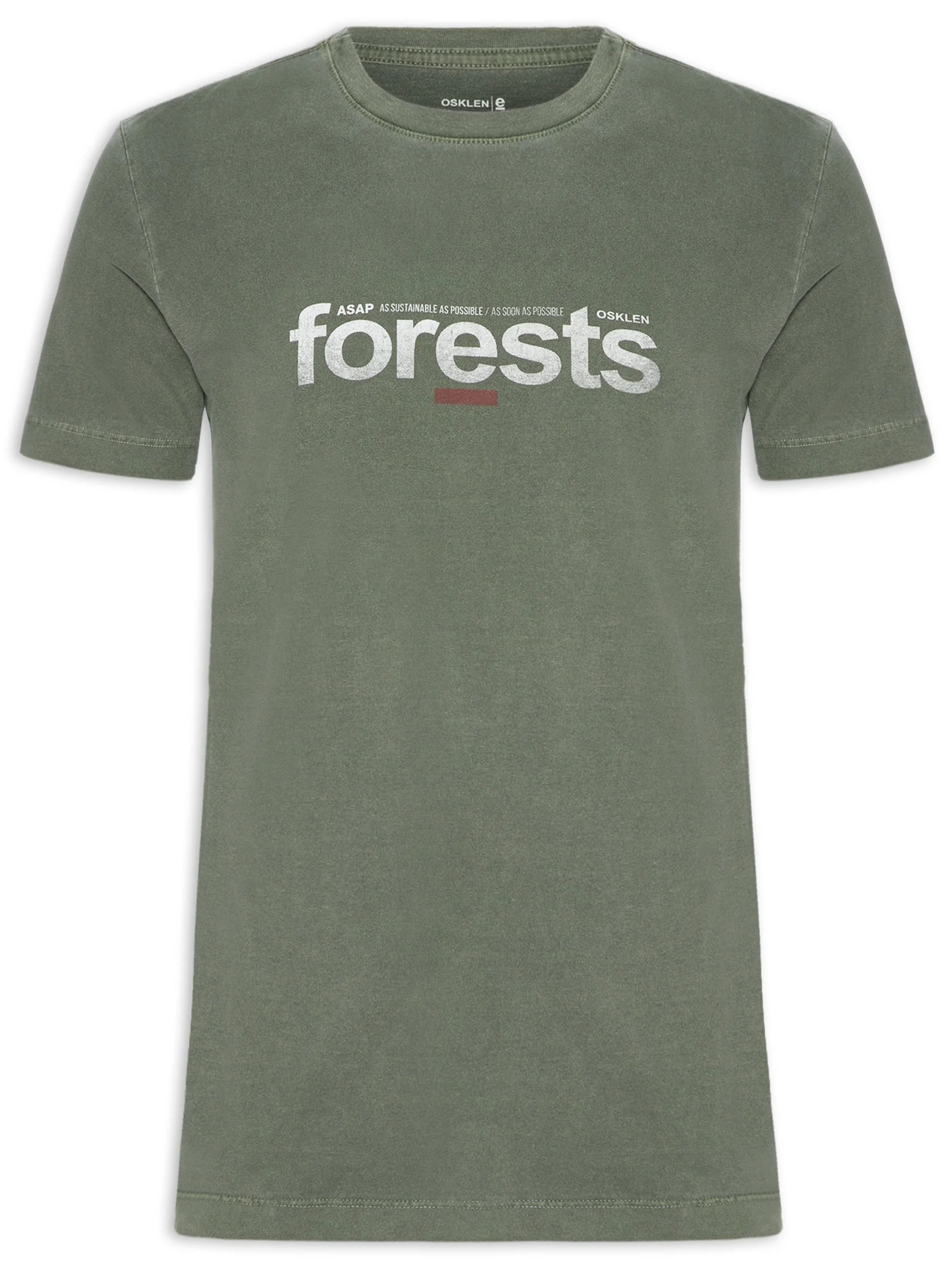 Camiseta Masculina Stone Forests Verde Osklen